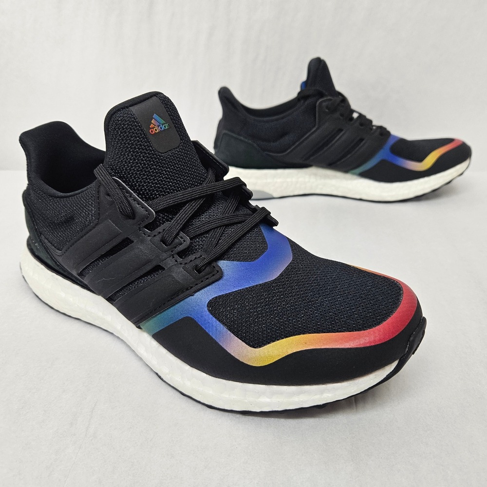 Adidas Ultraboost‎ DNA Running Shoes FV7015 Black Rainbow Women's Size 7